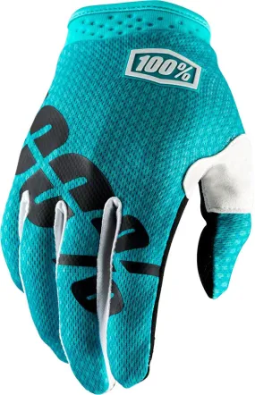 100% iTrack Glove Teal 2X