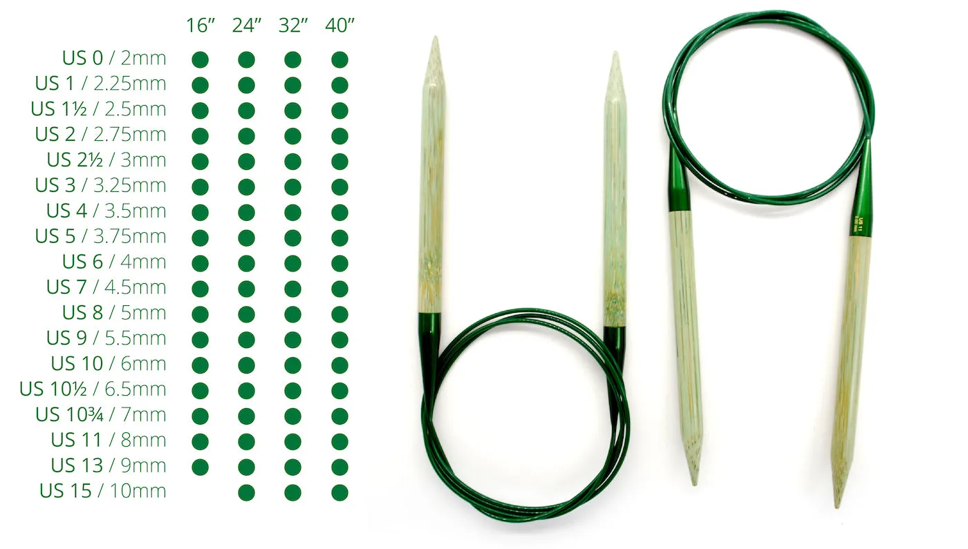 16" Bamboo Grove Circular Knitting Needles | Lykke Crafts