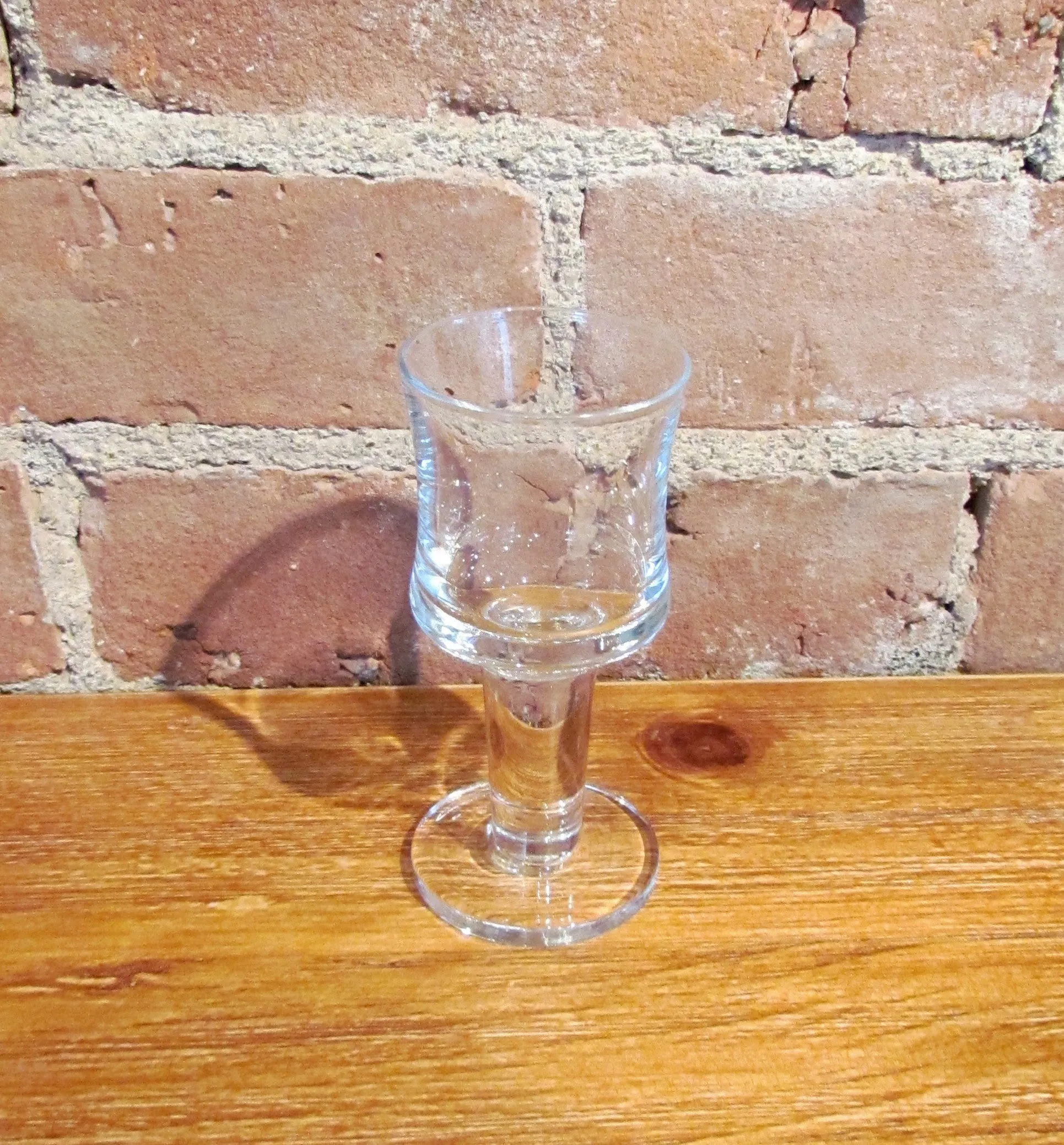 1980's Crystal Cordial Glass Set Of 8 Bar Shot Glasses Unique Set