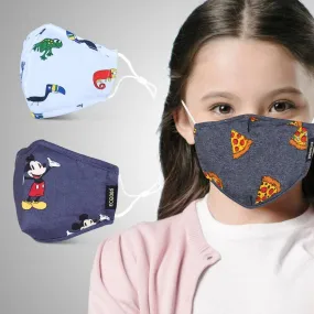 7 Layer Cotton Mask For Kids - Pack Of 3 (Code: 503)