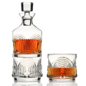 Beau Stacking Crystal Decanter & Tumbler Set