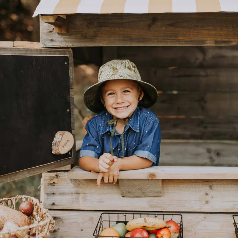 Bedhead Kids Reversible Hat - Explorer Olive