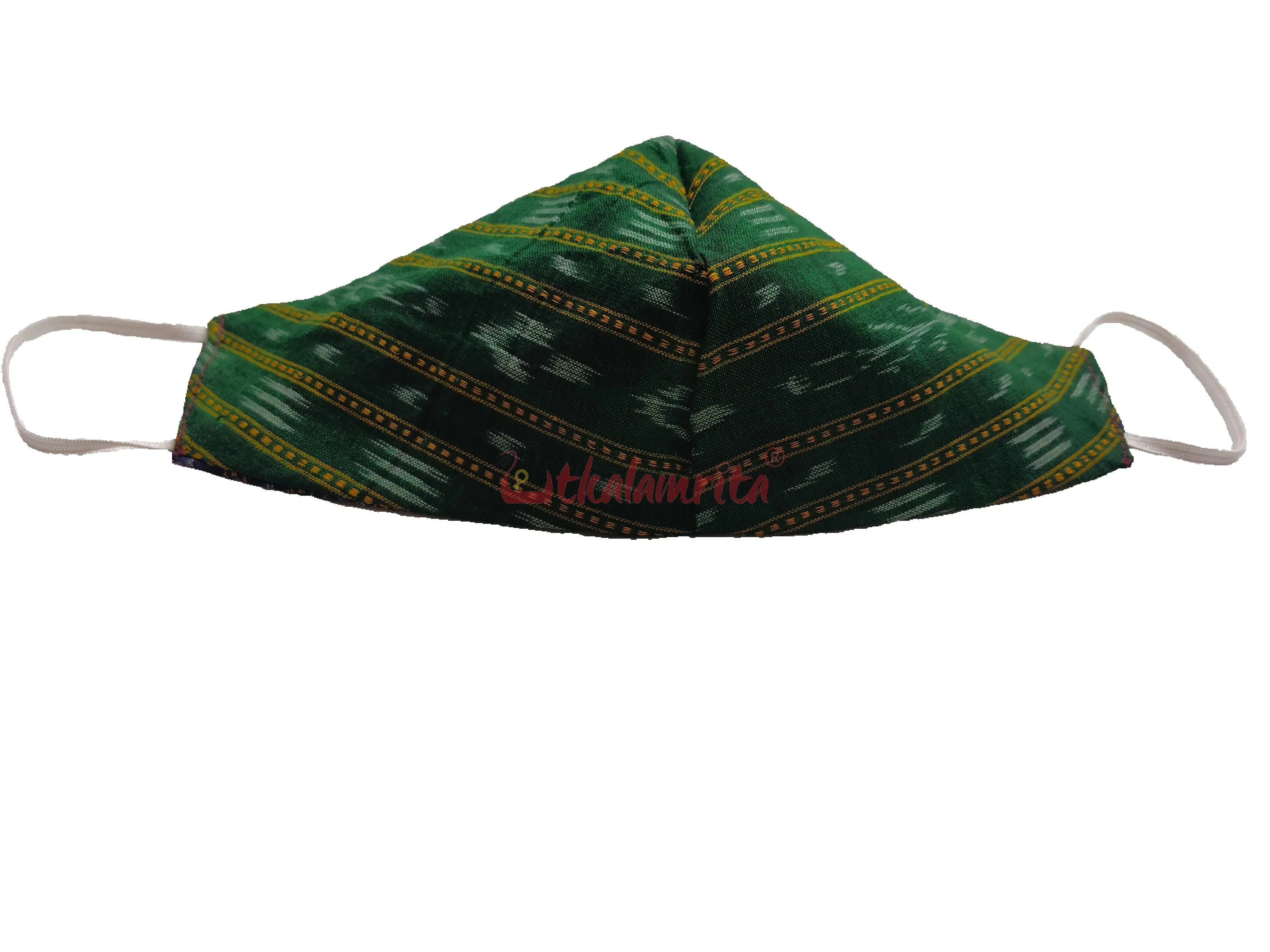 Blue & Green Ikat Mask