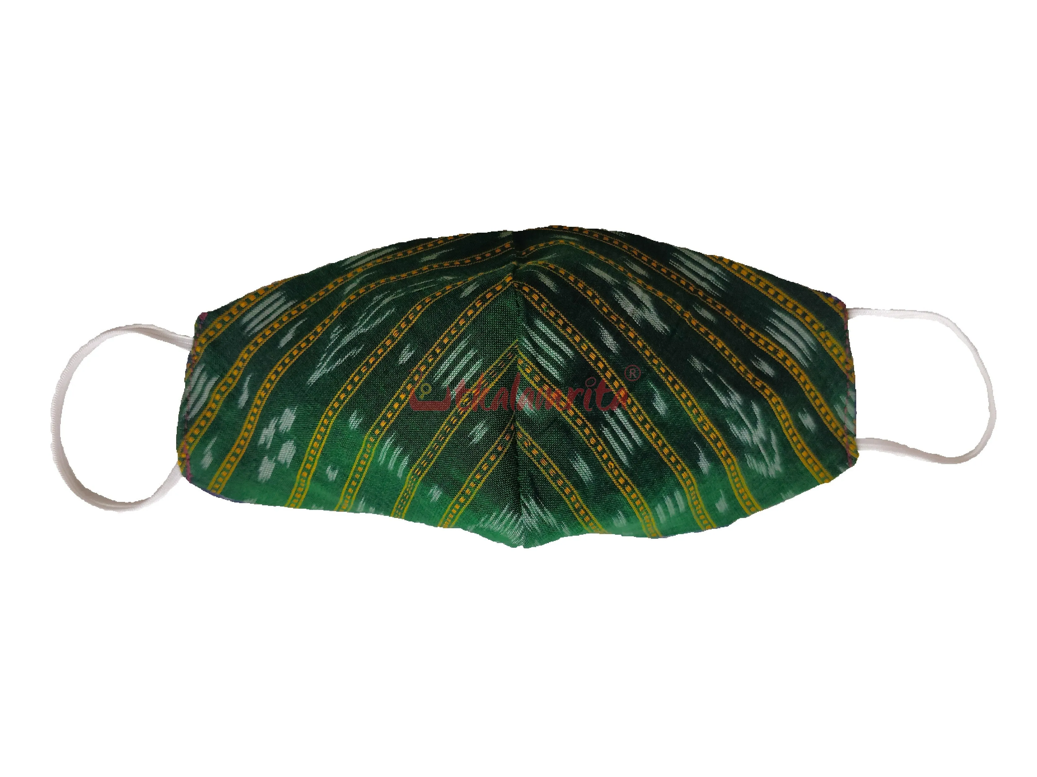 Blue & Green Ikat Mask