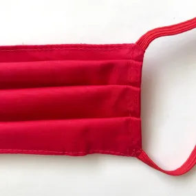 Cotton Washable Surgical Face Mask Plain Red