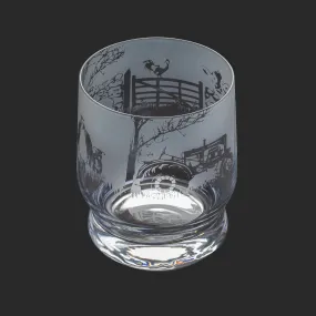 Dartington Crystal - Aspect - Tumbler - Farm Scene