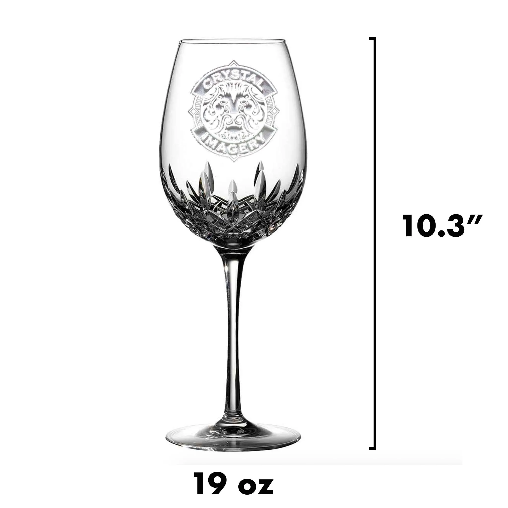 Engraved Waterford Crystal Wine Glass