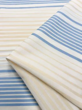 GOTS Cotton - Buttercream Stripe - 160cm