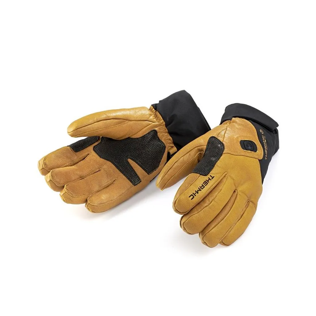 Heated Gloves Therm-Ic Freeride Ultra Heat - Black/Light Brown