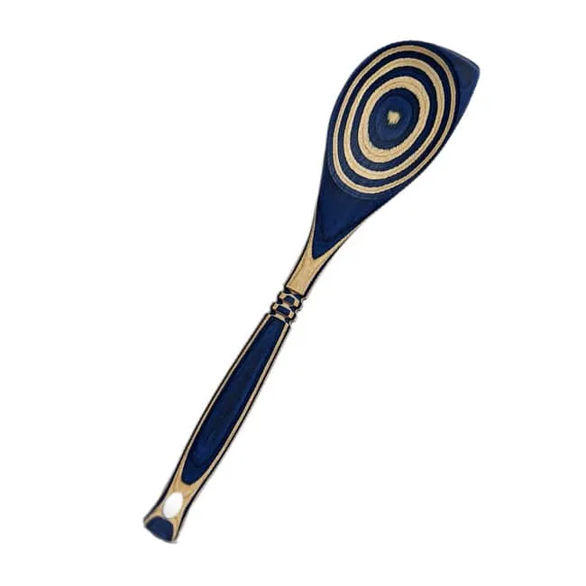 Island Bamboo Pakkawood Corner Spoon Blue 30CM