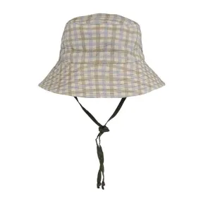 Kids Reversible Sun Hat - Noah / Olive