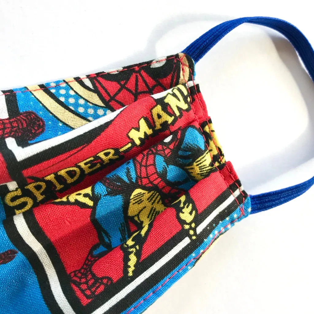 Kids Washable Fabric Face Mask Spiderman