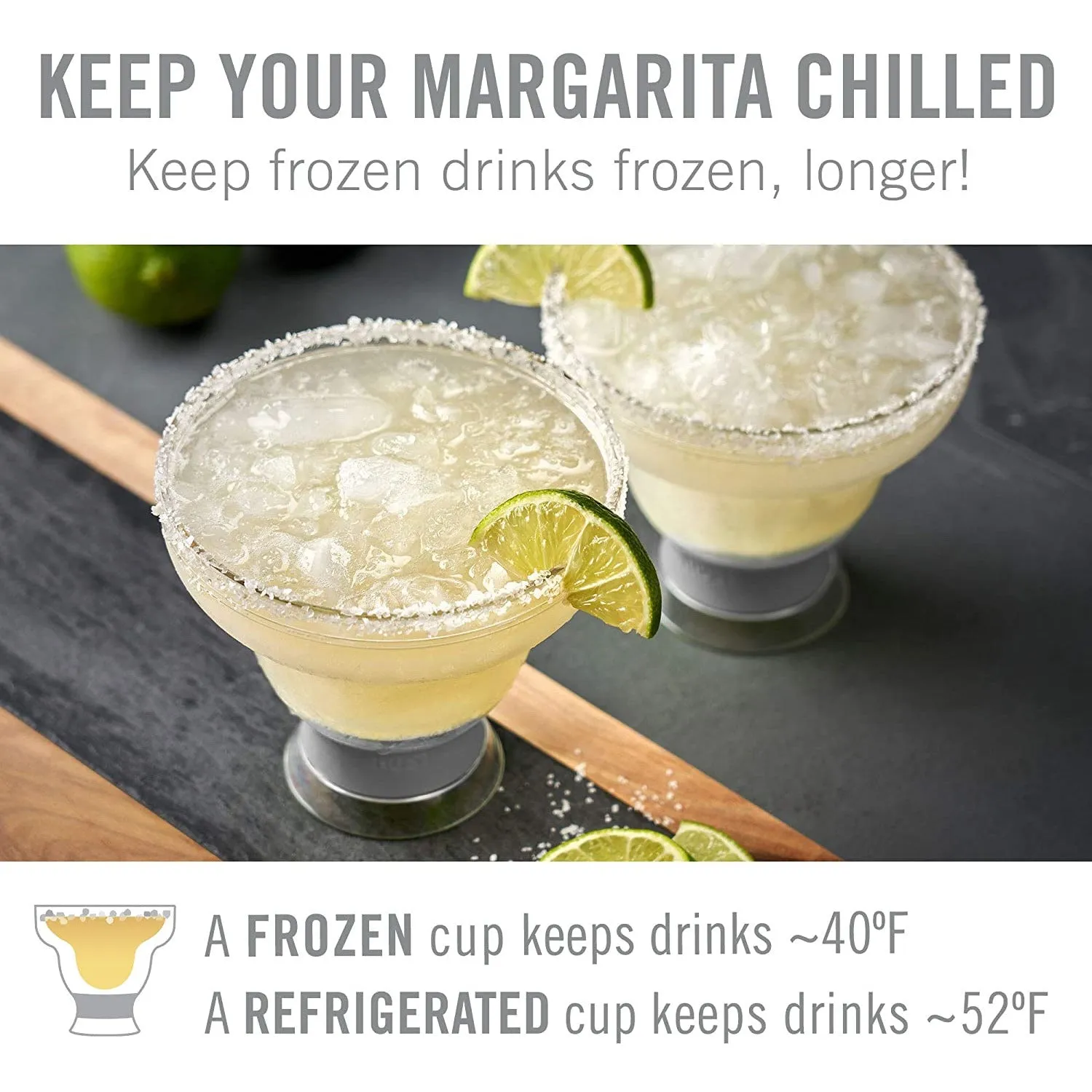 Margarita Freeze Cooling Cups Set of 2