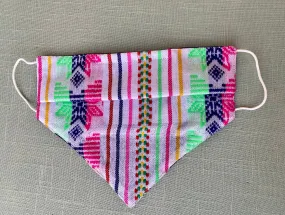 Mexican Textile Bandanita La Playa Blanca Bandana Mask