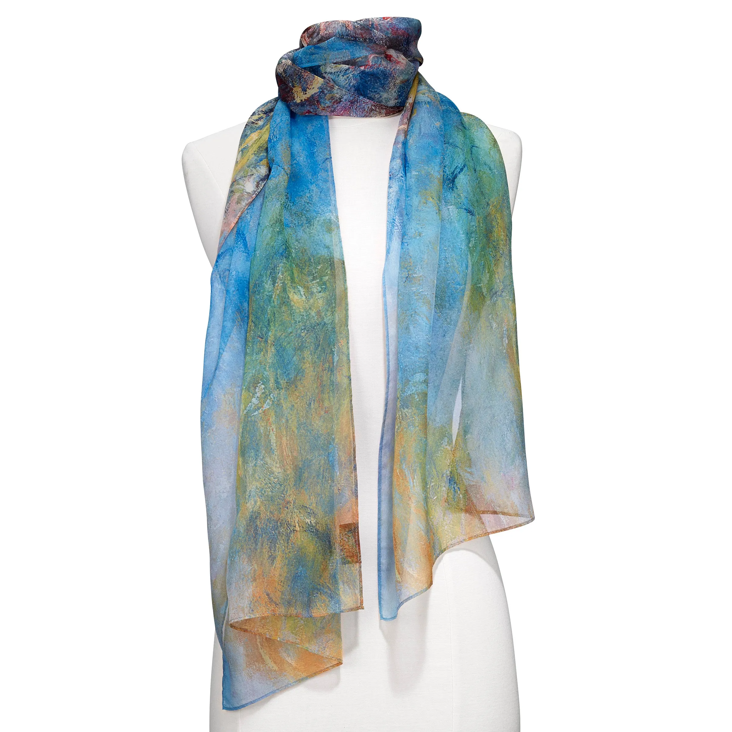 Monet Wisteria Sheer Scarf