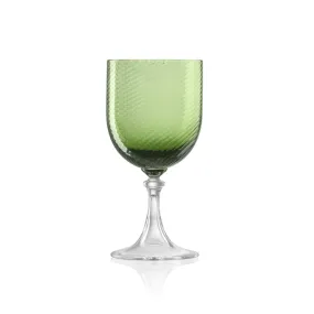 Murano Water Glass Green