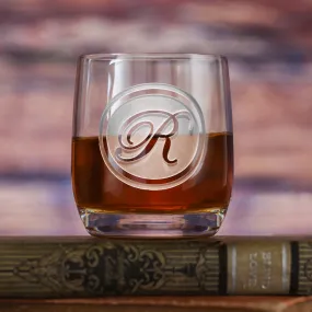 Personalized Stolzle Weinland Crystal Rocks Whiskey Glass