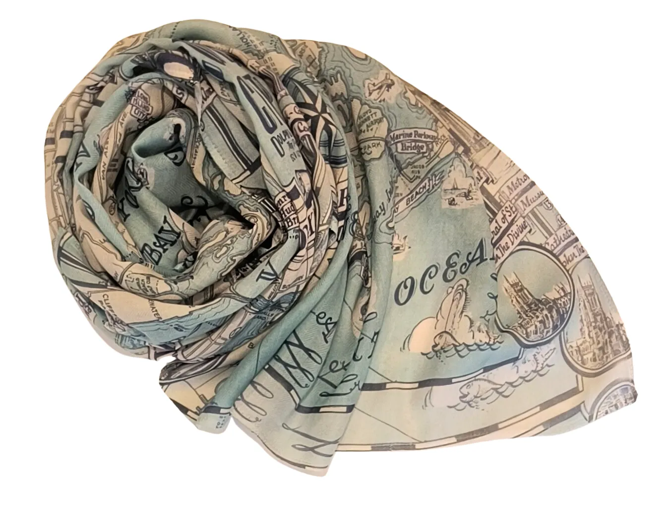 Pictorial Map Scarf