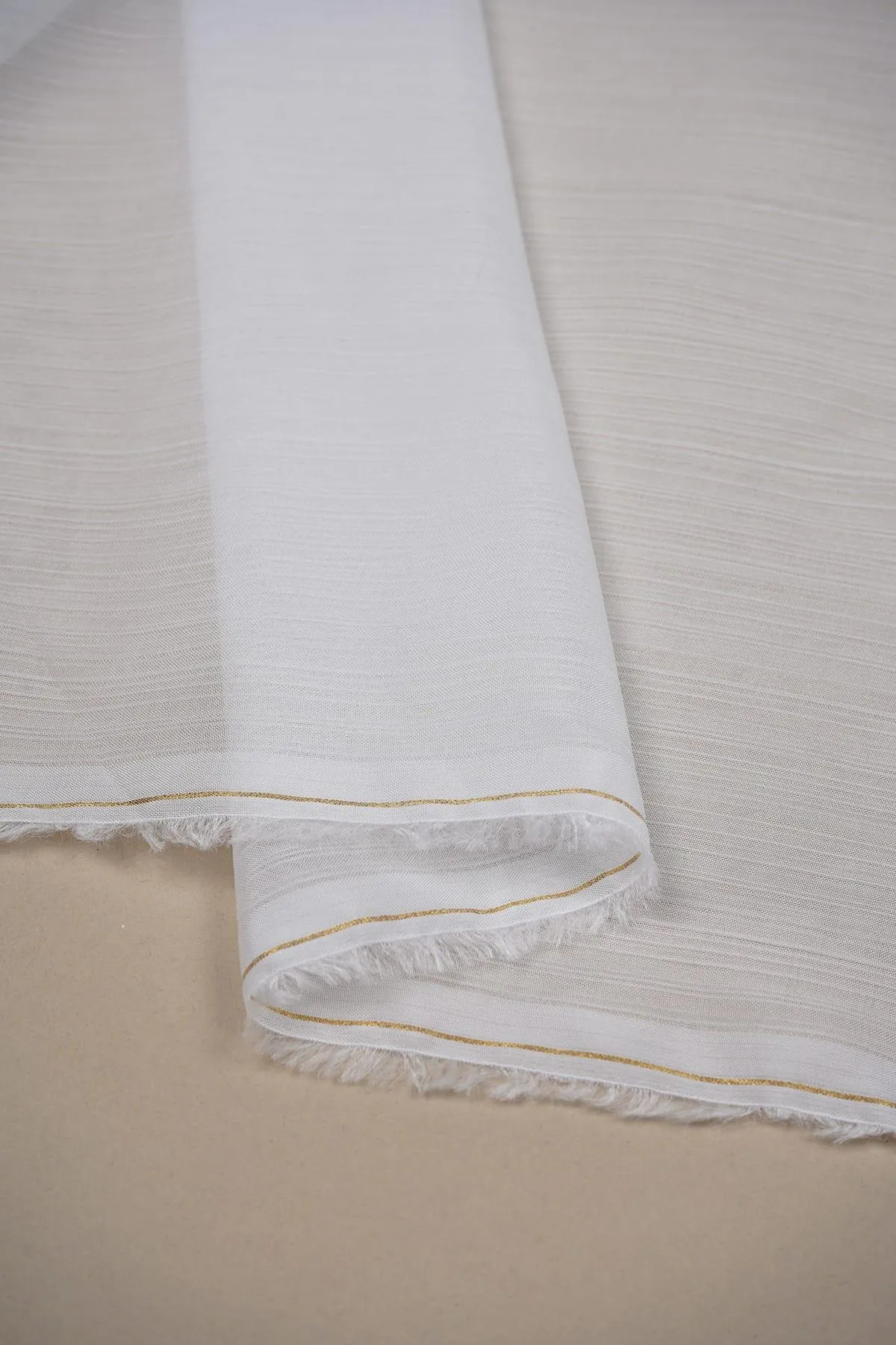 Plain White Organza Lining Viscose Base 55 GLM