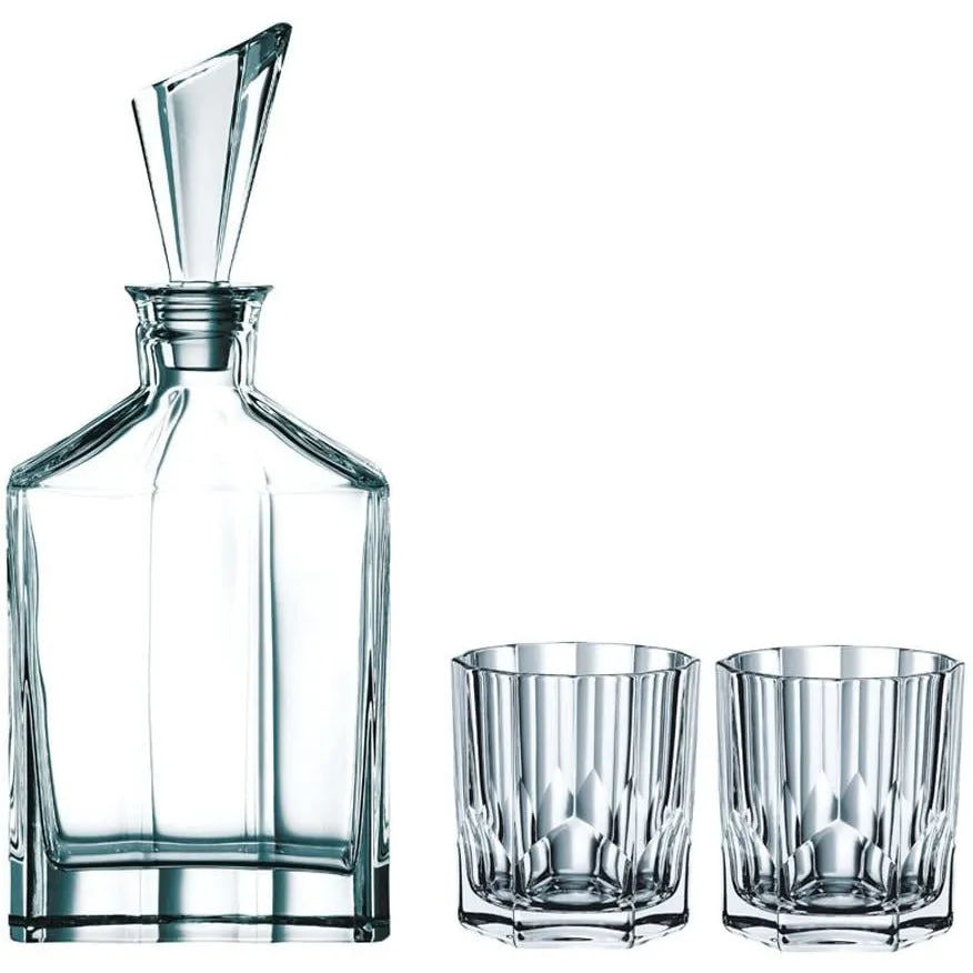 Riedel Aspen Decanter Set with Stopper and Whisky Tumblers