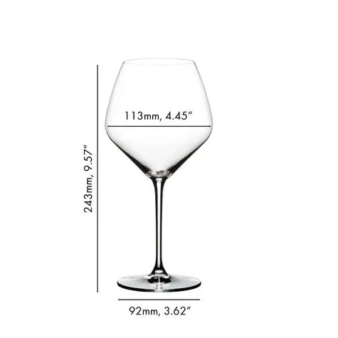 RIEDEL PINOT NOIR WINE GLASSES - SET OF 4 - MADE IN GERMANY