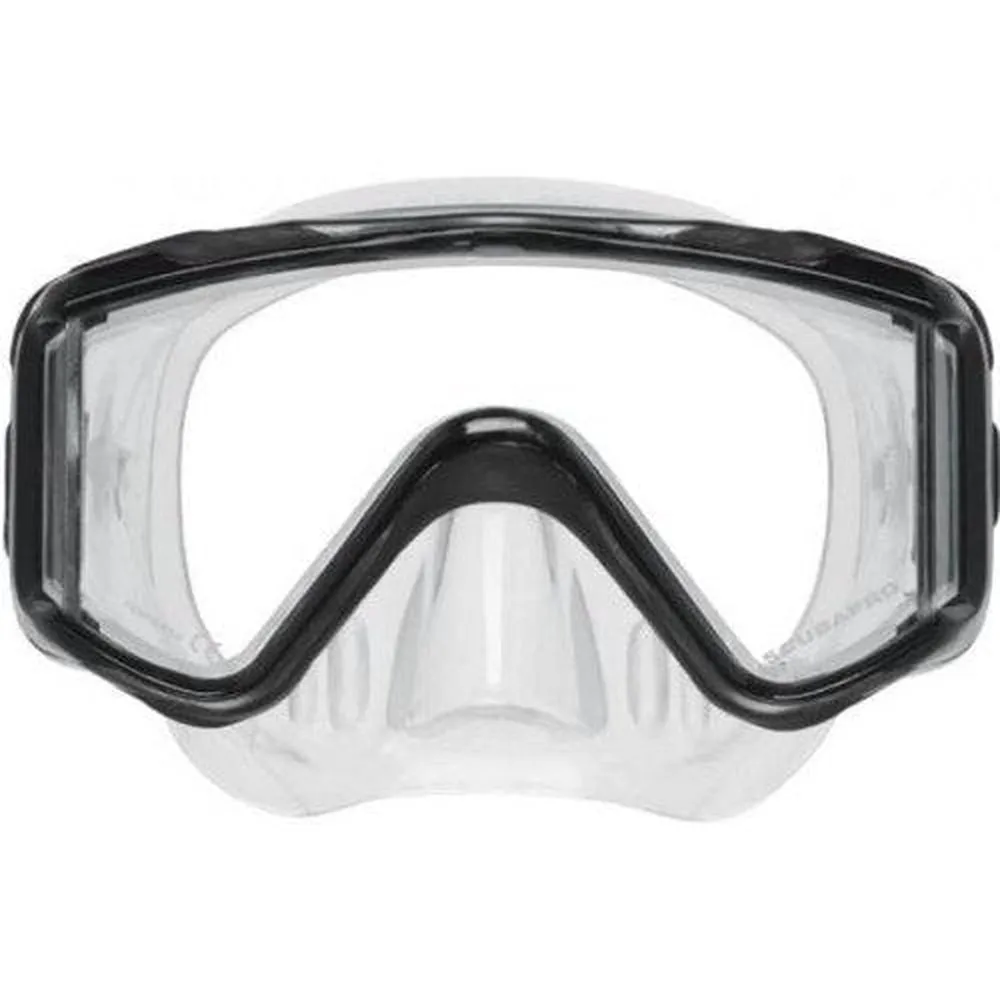 Scubapro Crystal Vu Plus Single Lens Scuba Diving Mask w/o Purge