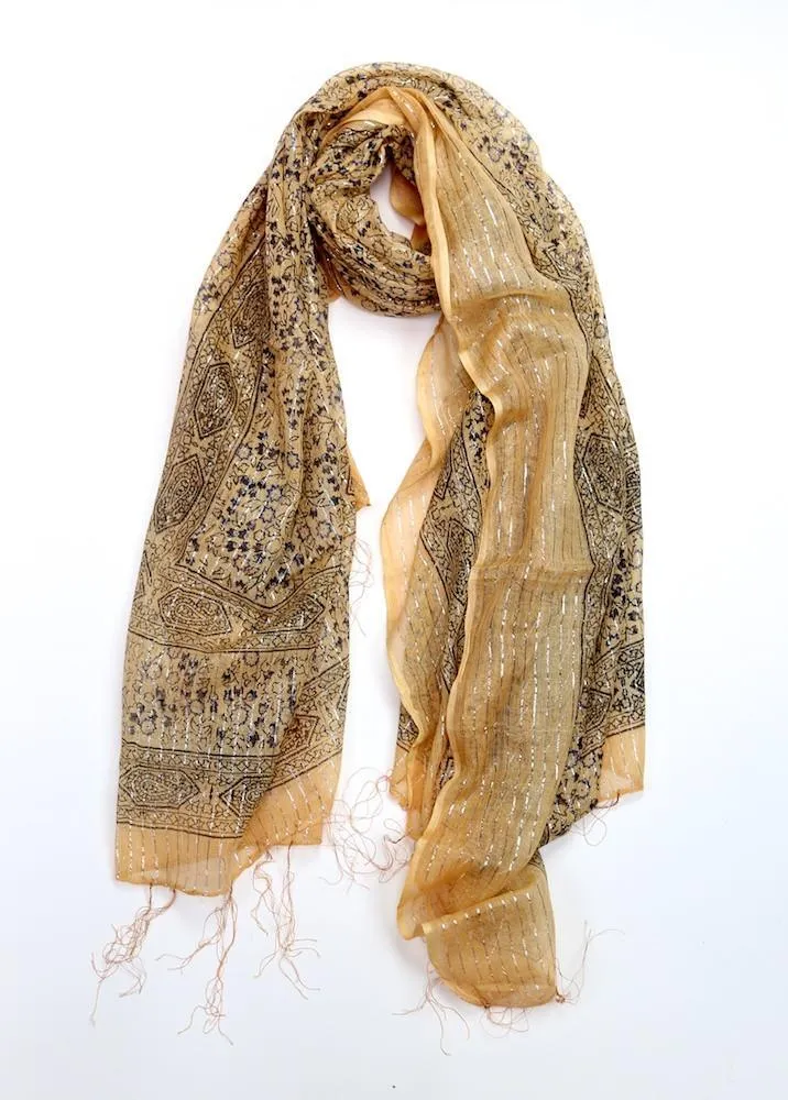 Sheer Dharma Scarf in Antique Peach