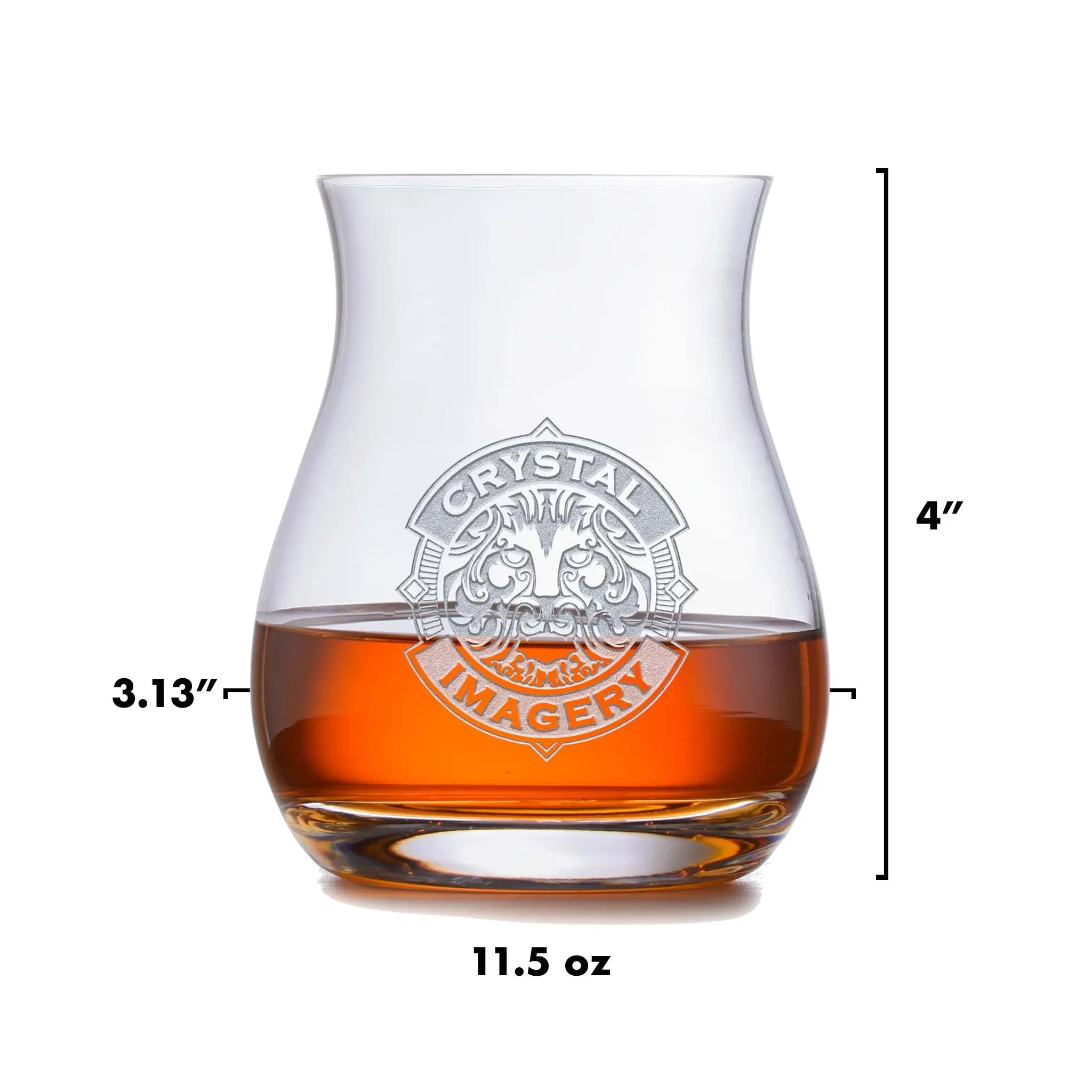 Shield Monogram Canadian Whiskey Glass