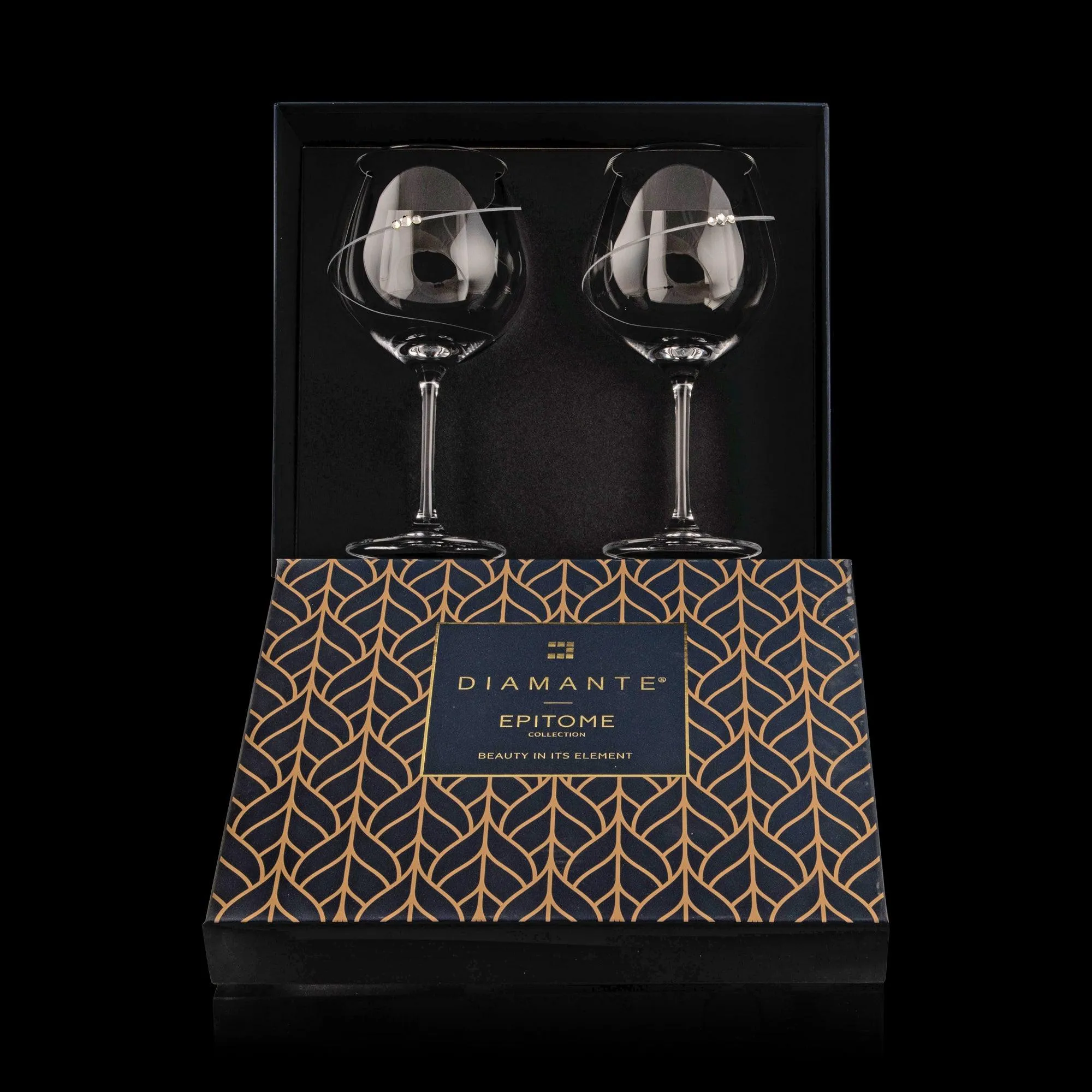 Silhouette Gin Glasses – Set of 2 in a Premium Gift Box - Made in United Kingdom