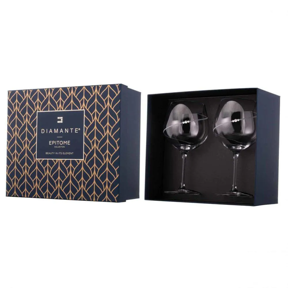 Silhouette Gin Glasses – Set of 2 in a Premium Gift Box - Made in United Kingdom