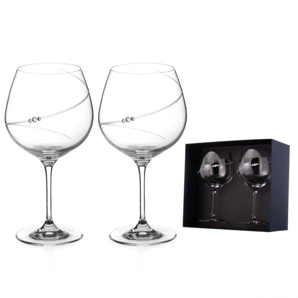 Silhouette Gin Glasses – Set of 2 in a Premium Gift Box - Made in United Kingdom