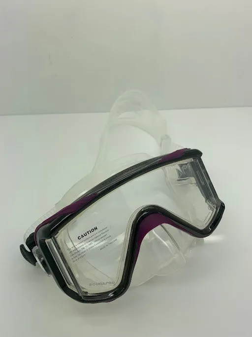 Used Scubapro Crystal Vu Plus Dive Mask W/O Purge