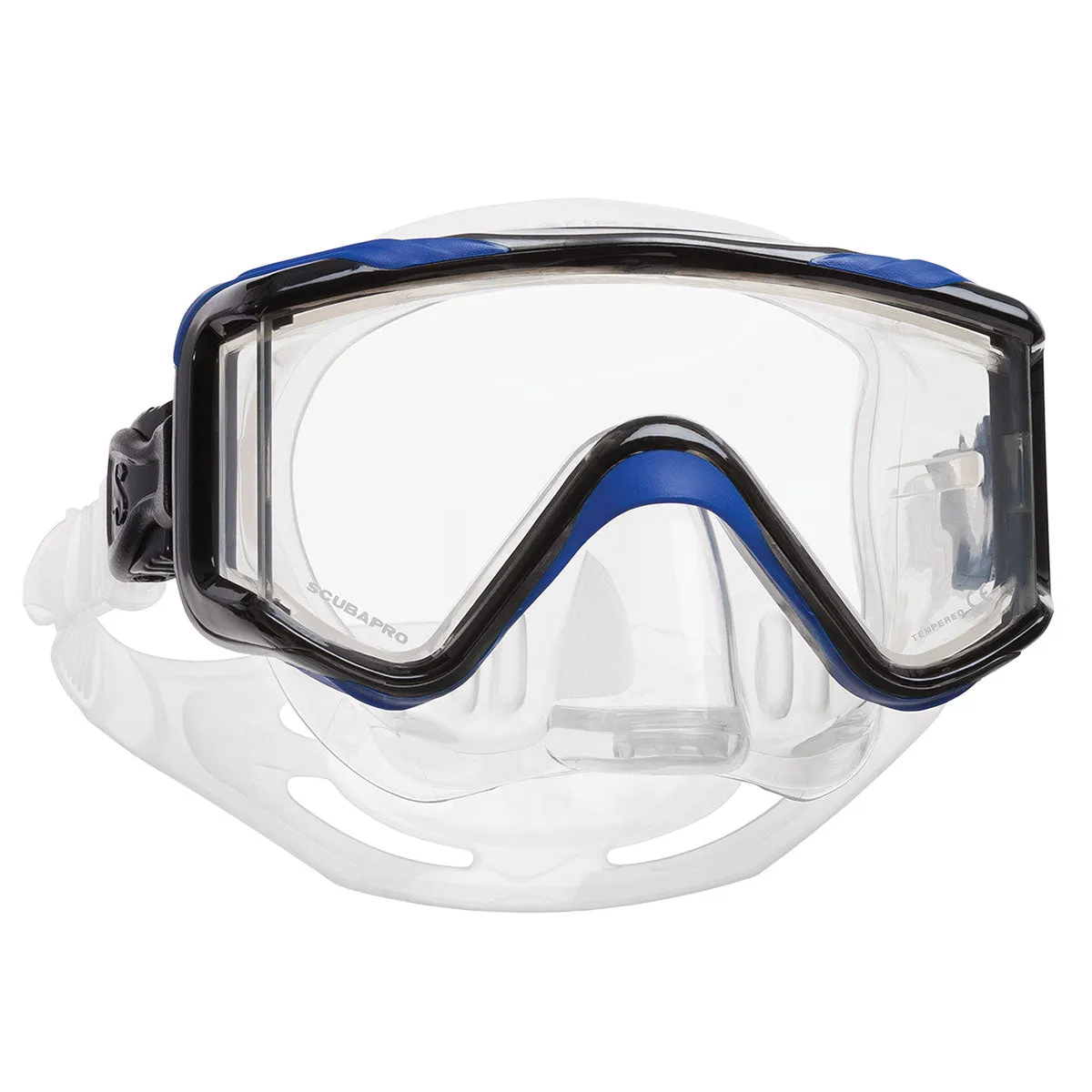 Used Scubapro Crystal Vu Plus Single Lens Scuba Diving Mask w/ Purge