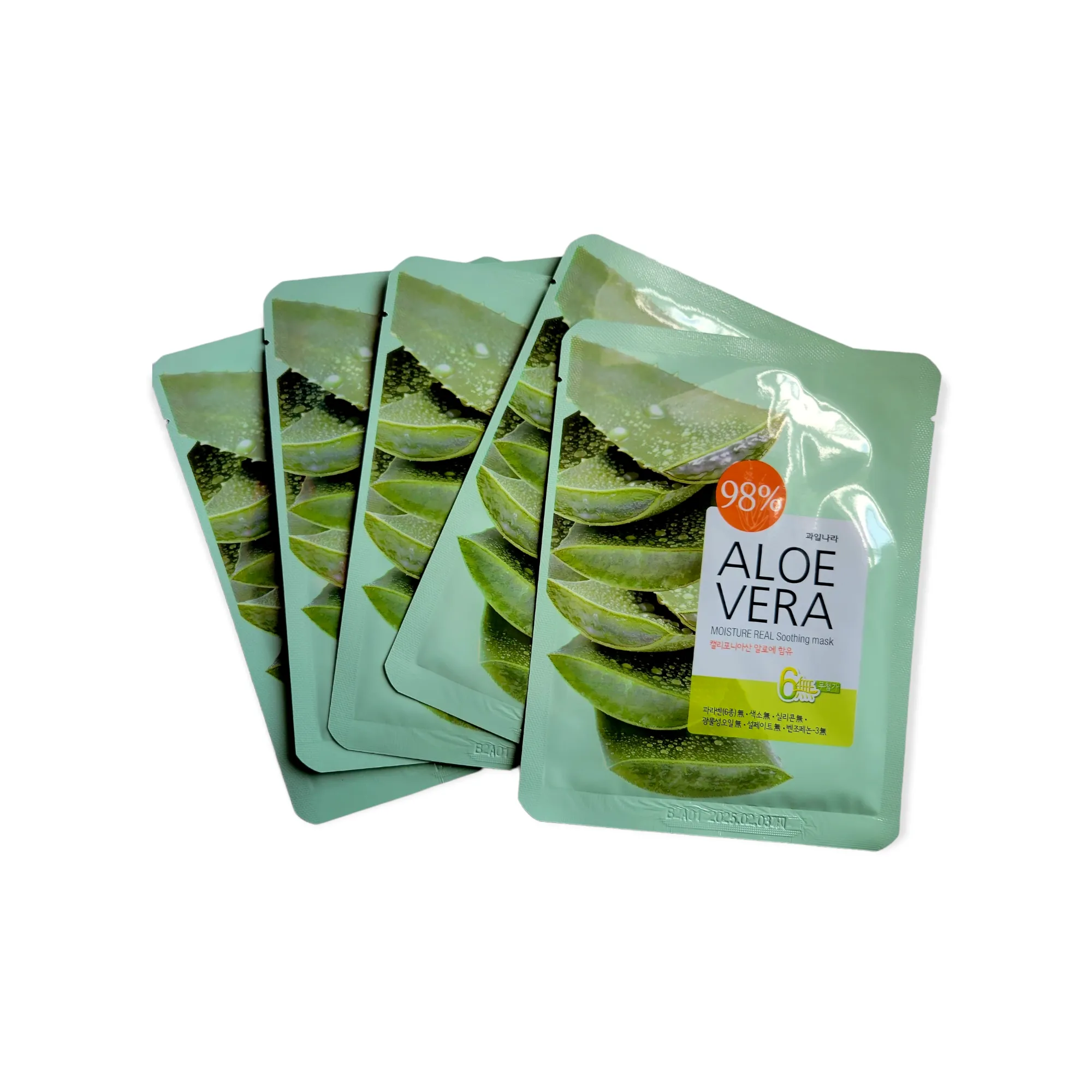 Welcos Aloe Vera Moisture Real Soothing Masks